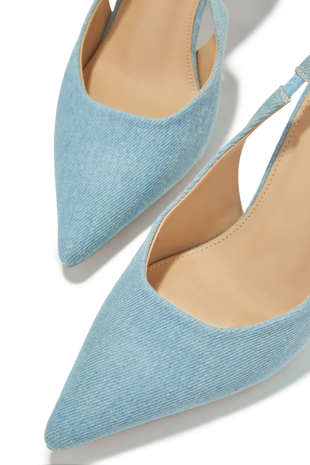 Load image into Gallery viewer, Karia Slingback Pumps - Denim
