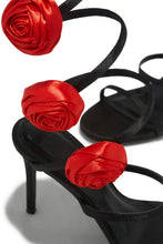 Load image into Gallery viewer, Raisa Around The Ankle Coil Heels - Black Red