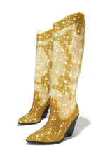 Load image into Gallery viewer, Eyes On Me Embellished Cowgirl Boots - Gold