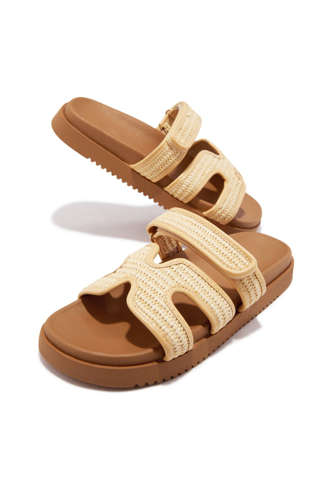 Load image into Gallery viewer, Sun Kissed Sun Slip On Sandals - Raffia