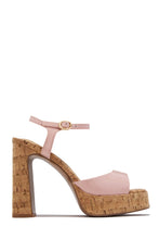 Load image into Gallery viewer, Catalina Platform Chunky Heels - Pink