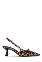 Load image into Gallery viewer, Amaya Slingback Mid Heel Pumps - Leopard