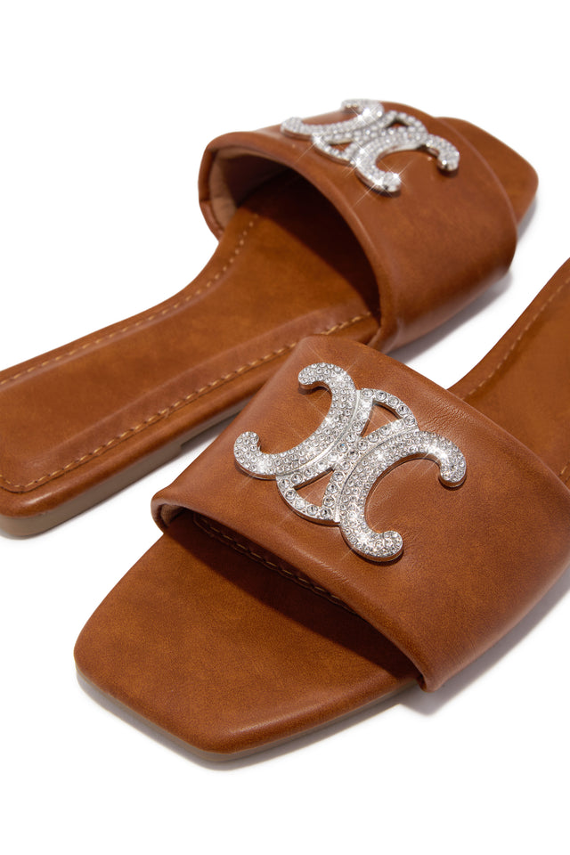 Load image into Gallery viewer, Ceci Flat Slip On Sandals - Tan