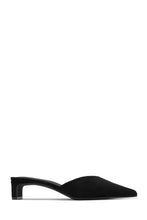 Load image into Gallery viewer, Danielle Mid Heel Mule Pumps - Black