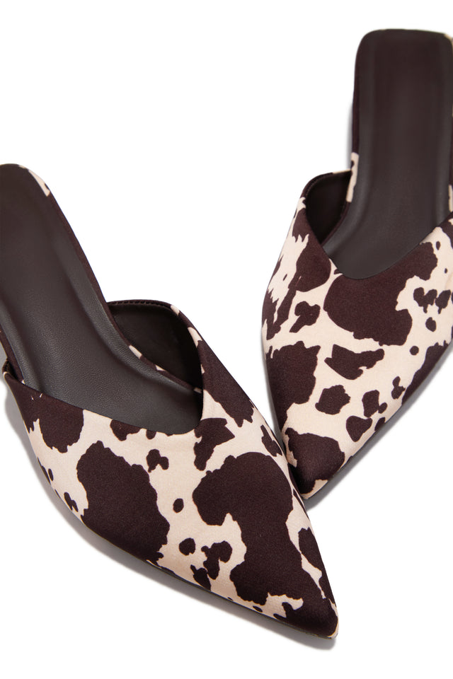 Load image into Gallery viewer, Danielle Mid Heel Mule Pumps - Cow