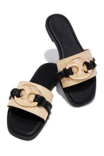 Load image into Gallery viewer, Ocean Kiss Flat Slip On Sandals - Black