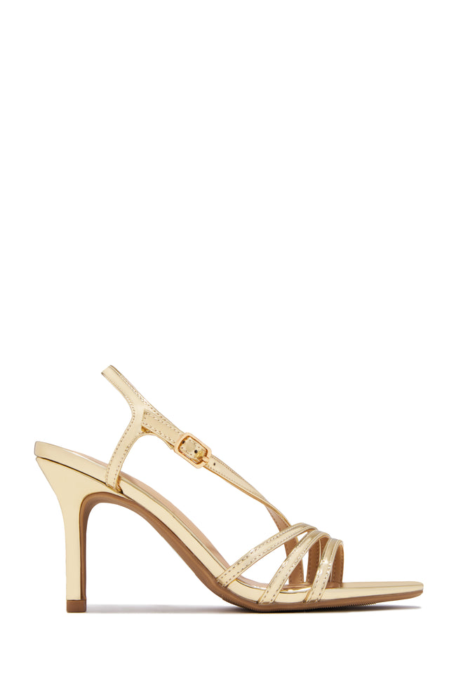 Load image into Gallery viewer, Karina Strappy Single Sole Heels - Gold