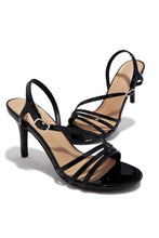 Load image into Gallery viewer, Karina Strappy Single Sole Heels - Black