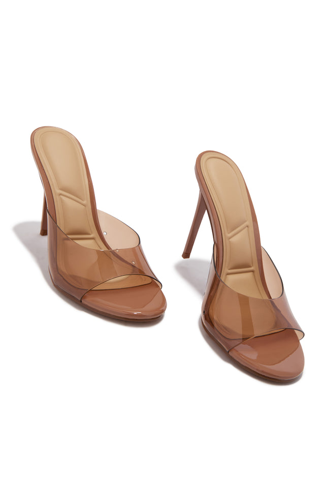 Load image into Gallery viewer, Lolita Clear Single Sole Mules - Tan