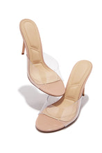 Load image into Gallery viewer, Lolita Clear Single Sole Mules - Nude