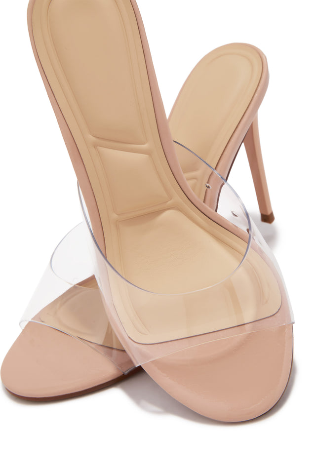 Load image into Gallery viewer, Lolita Clear Single Sole Mules - Nude