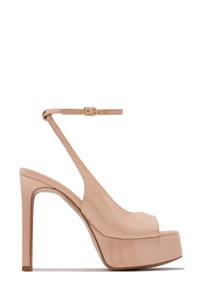 Load image into Gallery viewer, Penelope Platform High Heels - Nude