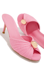 Load image into Gallery viewer, Olivia Peep Toe Single Sole Heels - Pink
