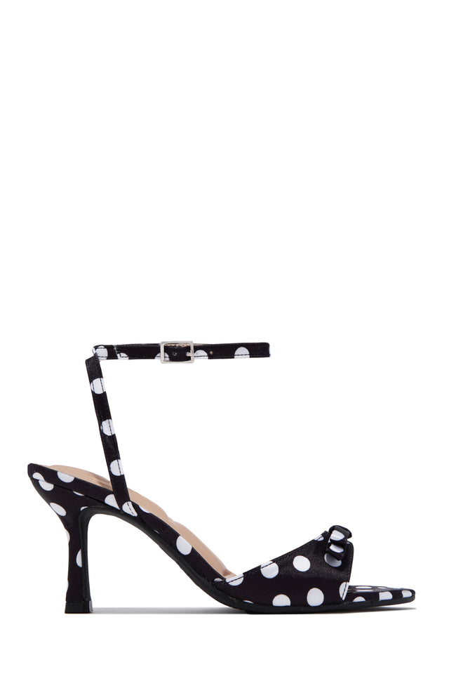 Load image into Gallery viewer, Sofia Polka Dot Single Sole Heels - Black