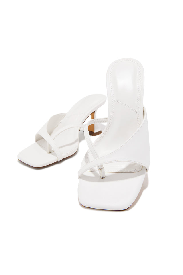 Load image into Gallery viewer, Ary Single Sole Mid Heel Mules - White