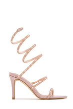 Load image into Gallery viewer, Sushmita Embellished Around The Ankle Coil Heels - Nude