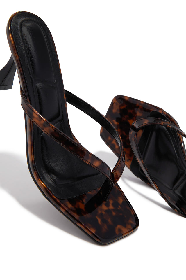 Load image into Gallery viewer, Angelie Mid Heel Mules - Tortoise
