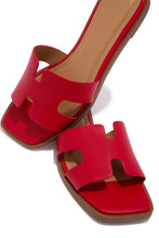 Load image into Gallery viewer, Lori Slip On Flat Sandals - Red