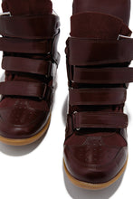 Load image into Gallery viewer, Gigi Wedge Sneakers - Burgundy