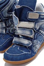 Load image into Gallery viewer, Gigi Wedge Sneakers - Denim