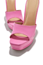 Load image into Gallery viewer, Jianna Platform Heel Mules - Pink