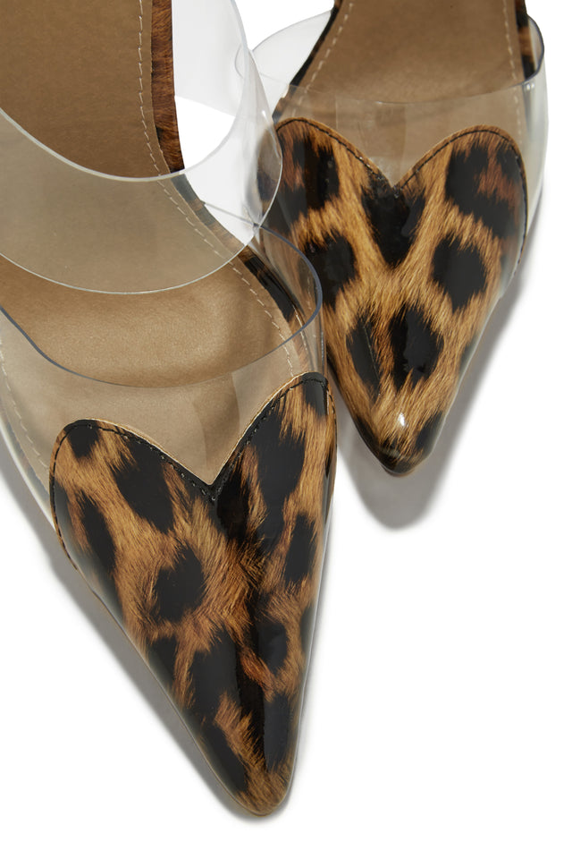 Load image into Gallery viewer, Forever Love Pointed Toe High Heel Mules - Leopard