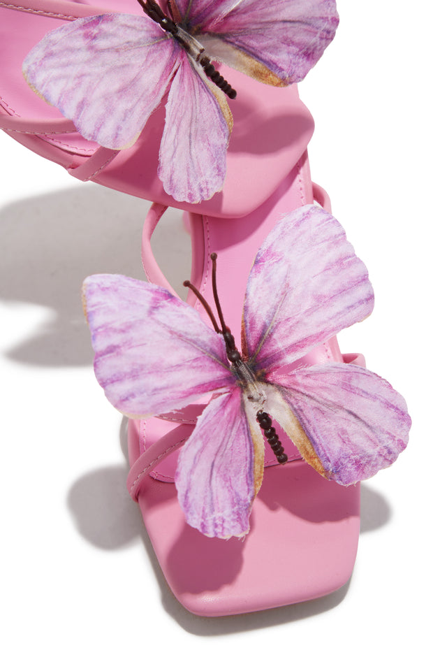 Load image into Gallery viewer, Social Butterfly Mid Heel Mules - Pink