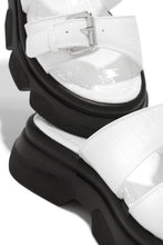 Load image into Gallery viewer, White Straps With Sliver Tone Buckles