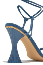 Load image into Gallery viewer, Blue Embossed Heel