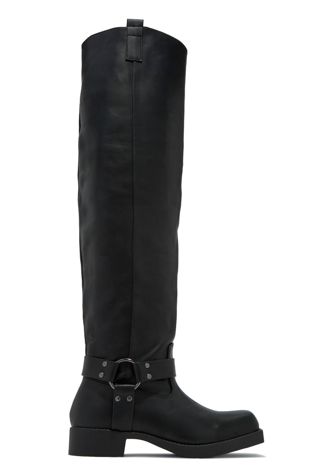 Load image into Gallery viewer, Black Above The Knee Boot