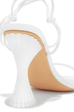 Load image into Gallery viewer, White Embossed Chunky Heel