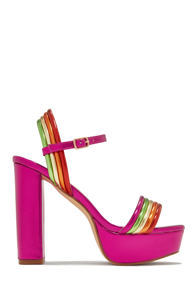 Load image into Gallery viewer, Pink High Heel Platforms