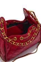 Load image into Gallery viewer, Camila Quilted Shoulder Bag - Red