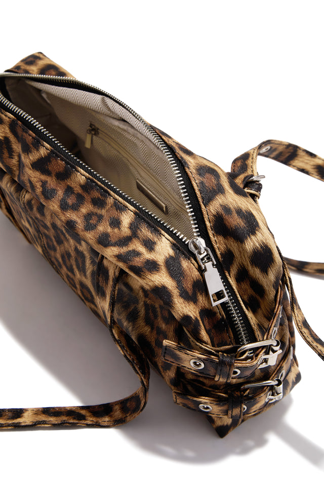 Load image into Gallery viewer, Sasha Buckled Shoulder Bag - Leopard