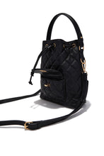 Load image into Gallery viewer, Chelsea Quilted Bucket Bag - Black