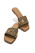 Load image into Gallery viewer, Nude And Black Sandals