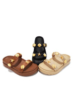 Load image into Gallery viewer, Shoreline Chunky Slip On Sandals - Black