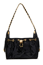 Load image into Gallery viewer, Shantel Quilted Patent Shoulder Bag - Black