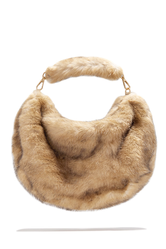 Load image into Gallery viewer, Coco Plush Fur Shoulder Bag - Ivory