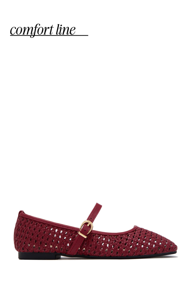 Load image into Gallery viewer, Katie Cutout Mary Jane Flats - Wine