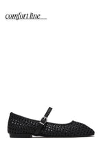 Load image into Gallery viewer, Katie Cutout Mary Jane Flats - Black
