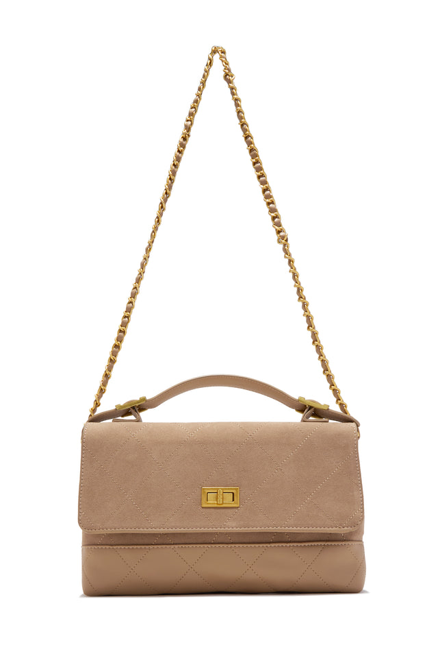 Load image into Gallery viewer, Claire Quilted Shoulder Bag - Nude