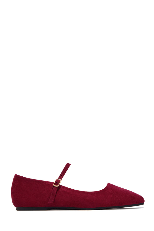 Load image into Gallery viewer, Hannah Mary Jane Ballet Flats – Wine