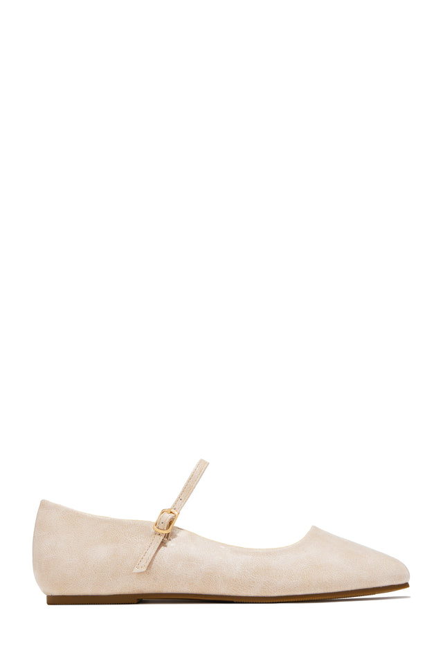 Load image into Gallery viewer, Hannah Mary Jane Ballet Flats – Nude