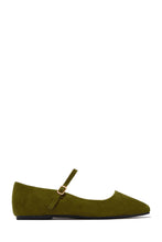 Load image into Gallery viewer, Hannah Mary Jane Ballet Flats – Olive