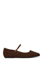 Load image into Gallery viewer, Hannah Mary Jane Ballet Flats – Brown