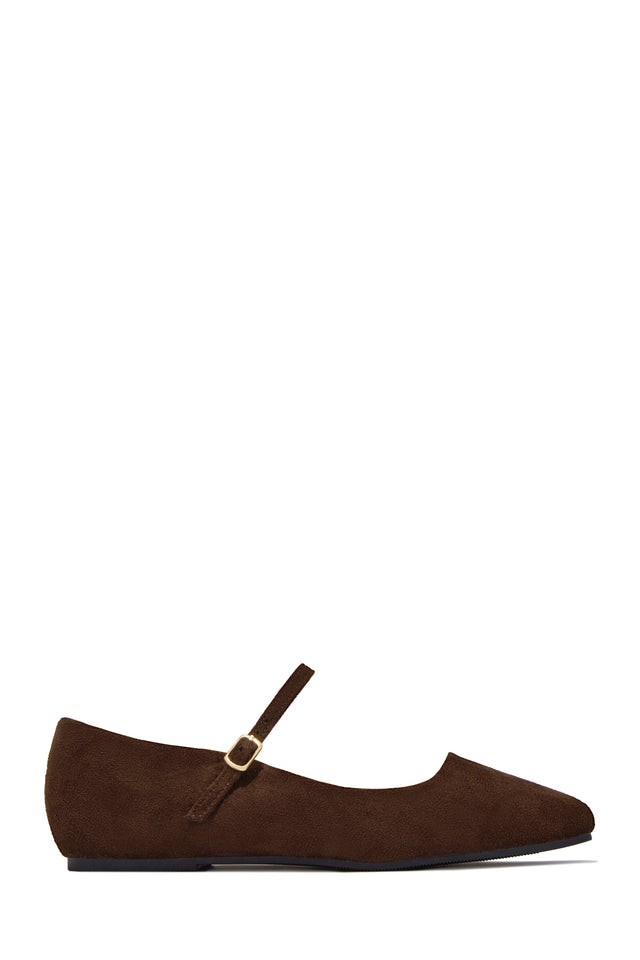 Load image into Gallery viewer, Hannah Mary Jane Ballet Flats – Brown