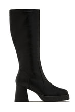 Load image into Gallery viewer, Eva Platform Block Heel Boots - Black