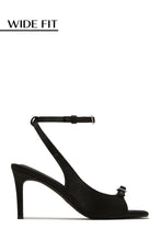 Load image into Gallery viewer, Ella Peep Toe Single Sole Heels - Black