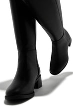 Load image into Gallery viewer, Stephany Wide Calf Knee High Boots - Black